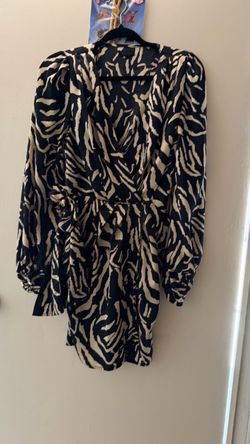 Zebra dress medium size
