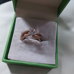 Silver Ring Size 7 With CZ