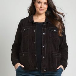 Two-fer...Eddie Bauer Women's XXL Corduroy Jackets with Brass Buttons.