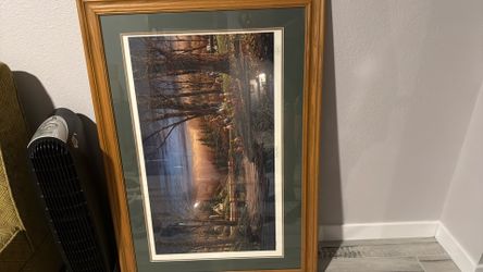 Spring fishing By Terry Redlin Framed Art