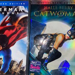 2 DVDs SUPERMAN RETURNS & WIDESCREEN HALLE BERRY CAT WOMAN 