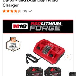 MILWAUKEE M18💥FORGE 8.0💥 DUAL BATTERY STARTER KIT! NEW FACTORY SEALED! $280 FIRM👈