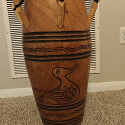 off

•
Sale ends on March 1

Vintage Kpanlogo Drum: XL West African Peg Drum