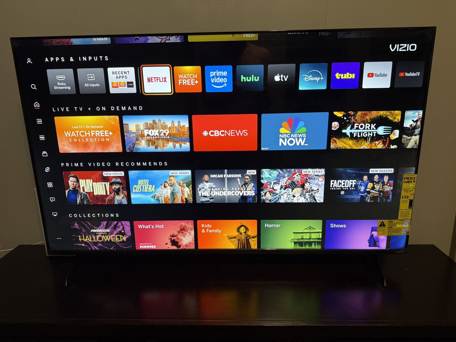 50” Vizio 4K Smart TV NEW