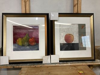 Two Framed Fruits Painting 
