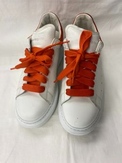 Alexander McQueen Oversized Sneakers White Orange EU 41 Used Authentic