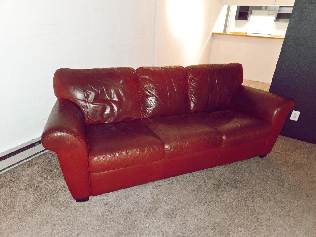 Red Leather Couch