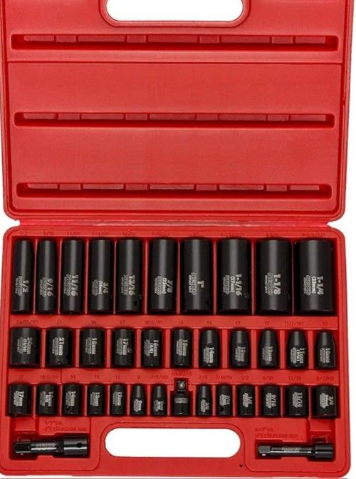 NEIKO 02443A 3/8" and 1/2" Drive Master Impact Socket Set