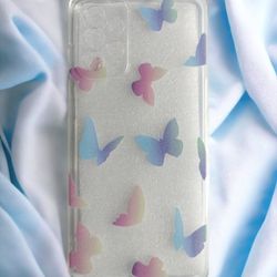 Butterfly Clear Phone Case Compatible With Galaxy A72