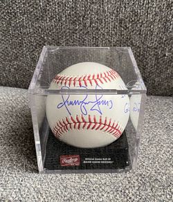 Omar Vizquel Autograph w/ “11x GG” inscription • Rawlings Official MLB Baseball