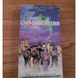 Ghost Busters Sealed Vhs Promotional Copy