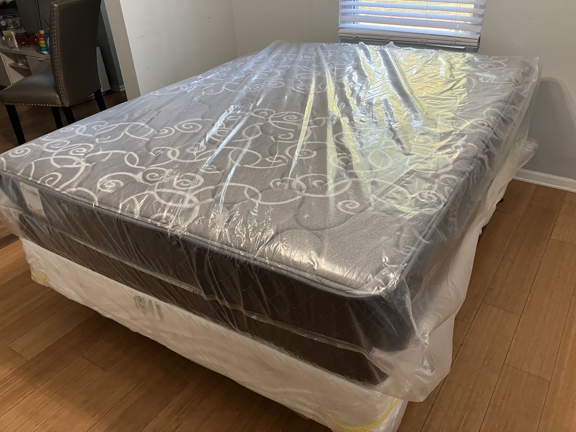 Mattresses, Boxprings & Metal Frame New In Plastic. All Sizes Available. Excellent Quality. Affordable Prices. Twin At $99. Hablamos Espanol.
