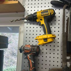 Yellow Dewalt Drill