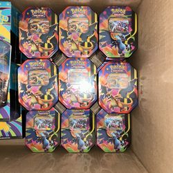 Pokemon Mega Charizard X and Y Tins