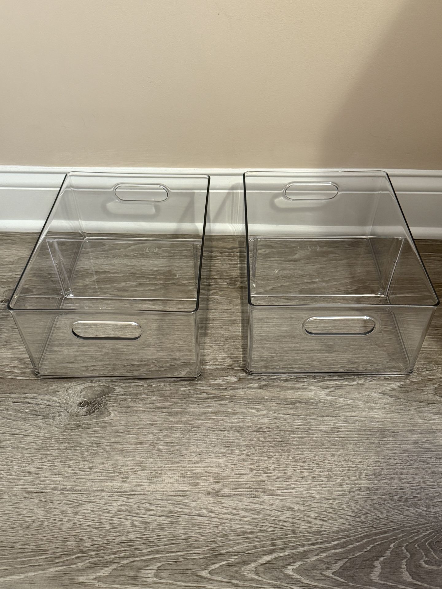 The Home Edit by iDesign Clear All-Purpose Deep Stackable Bin Cosmetic Bathroom Closet Pantry Kitchen or Office Organizer Storage