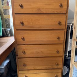Tall Solid Wood Dresser