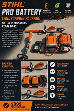 Stihl Battery powered garden equipment