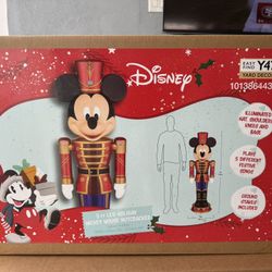 5 ft. LED Holiday Mickey Mouse Nutcracker Holiday Yard Decoration