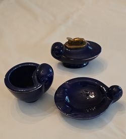 Vintage Ashtray,  Cigarette Holder, Lighter