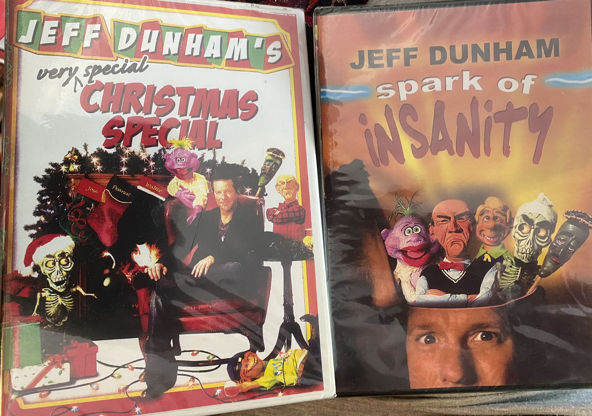 NEW JEFF DUNHAM DVDs SPARK OF INSANITY & VERY SPECIAL CHRISTMAS SPECIAL Puppets Comedy 