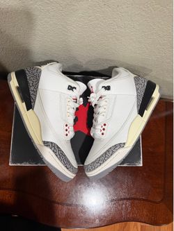 Jordan retro 3 white cement reimagined size 8.5 men