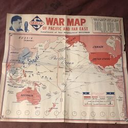WWII SKELLY WAR MAP