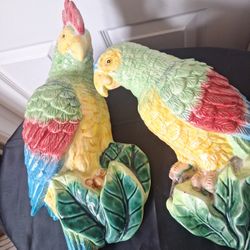 Parrots 🦜 Vintage Xlarge Wall Pockets