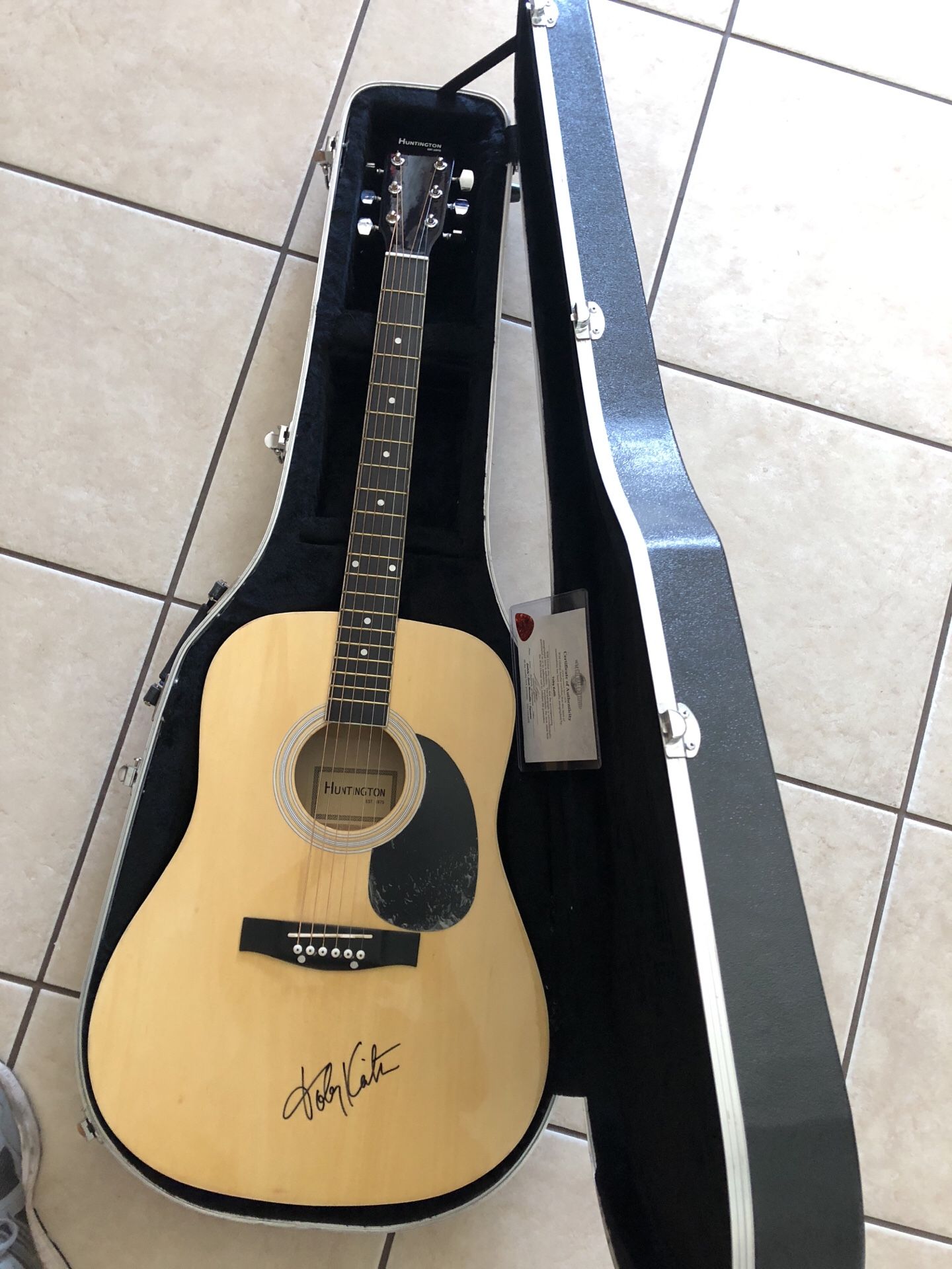 “Toby Keith” autographed Huntington Acoustic Guitar