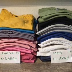 EXTRA LARGE LADIES Blank Bulk Tshirt Lot