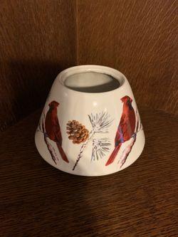 Red Cardinal Candle Topper Lid