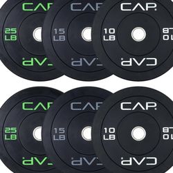 100lbs New 2inch Rubber Weights 