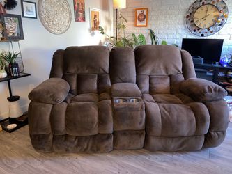 2 Chair Recliner with cup holder $50 OBO