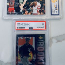 1994 Upper Deck - Michael Jordan #19 RC PSA 5 & Decade Of Dominance WCG 10 🔥