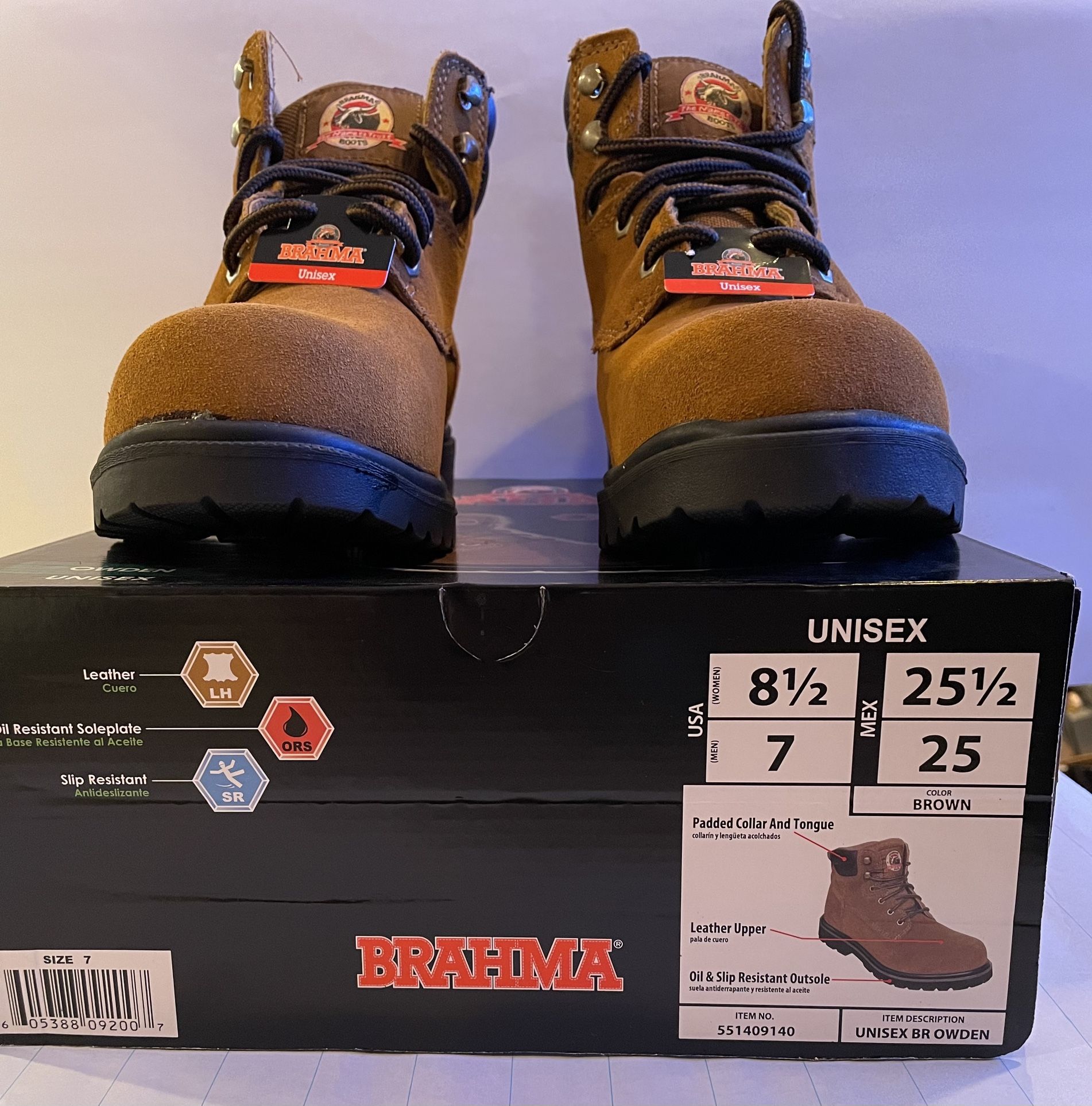 Women's Work Boots Size 8 1/2 By Brahma