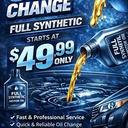 Affordable Oil Change Fast & Reliable Service Same Day Oil Change