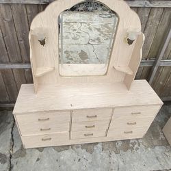 Dresser with mirror