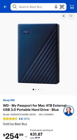 Western digital my passport 4tb