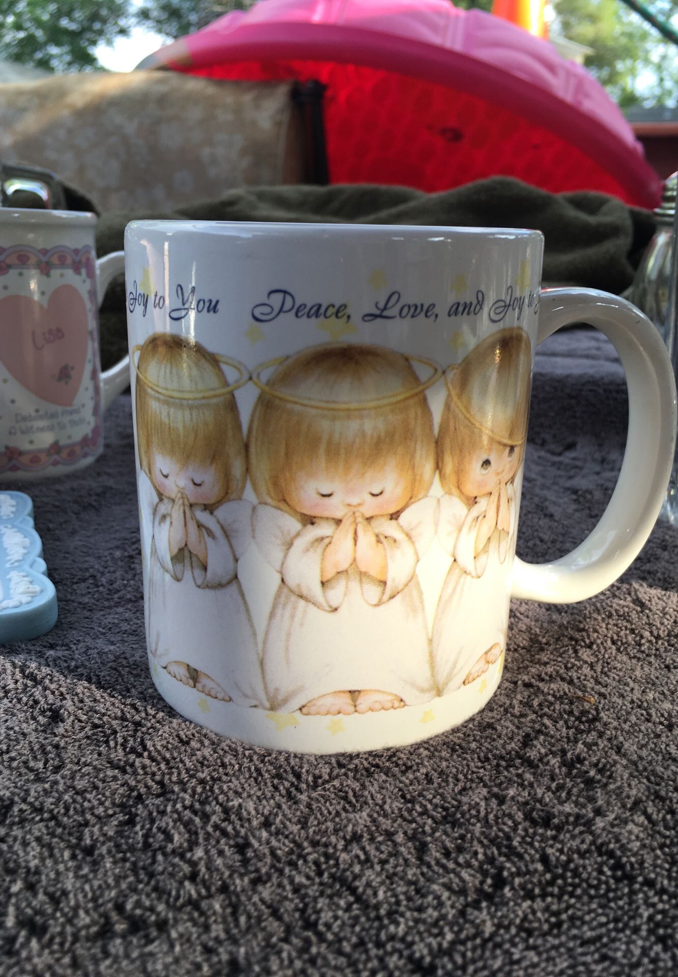 Coffee cup. PEACE, LOVE, and Joy to you.