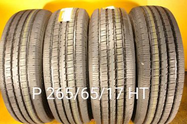255/65/18 For Sale 4 New Tires We Service Motorcycle Tires