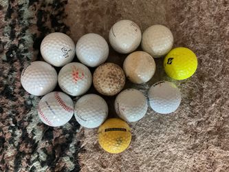 Mix Of 14 Golf Balls