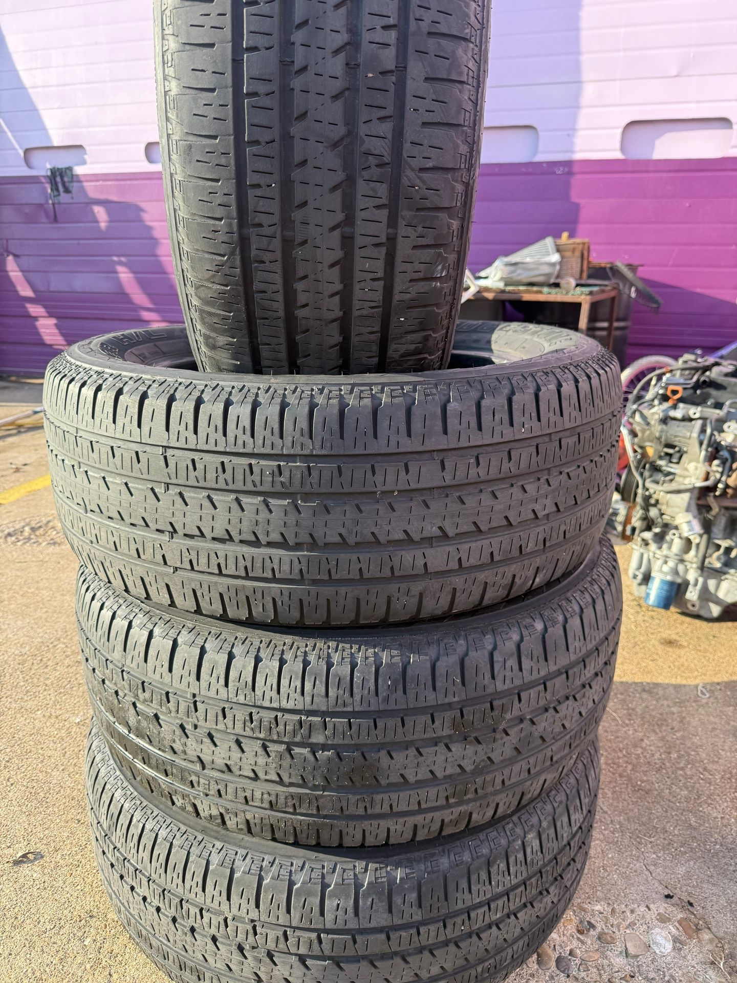 275/55/20 Bridgestone Tires 80%