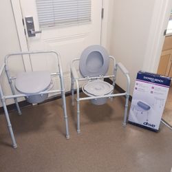 Drive Medical Commode Brand New 350 Lb Capacity Plus Drive Shower Bench Never Opened All Items Are New