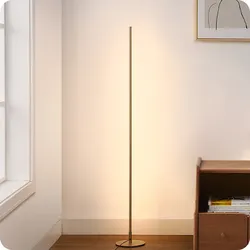 2x Wrought Studio 57in LED Dimmable Corner Floor Lamps with Remote