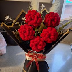 Ramo de tejido a crochet