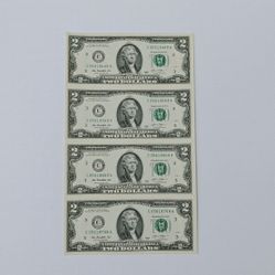 2013 $2: Four-Note Sheet
Uncut Currency
Fort Worth (TX)
