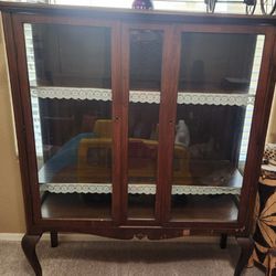Antique Curio cabinet, over 100 years old. 