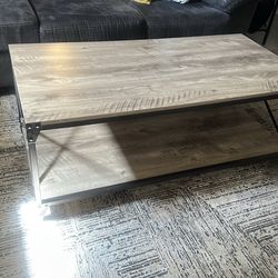 side table Coffee table with side table