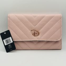 NWT Buckle-Down Disney Foldover Wallet - Pretty Pink 6.5” X 4.5”                