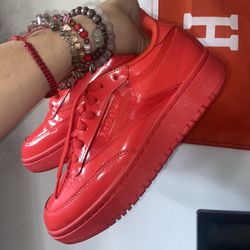 RED REEBOK X CARDI B SHOES 
