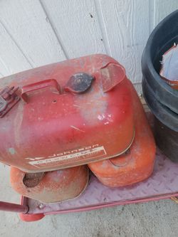 Vintage gas cans